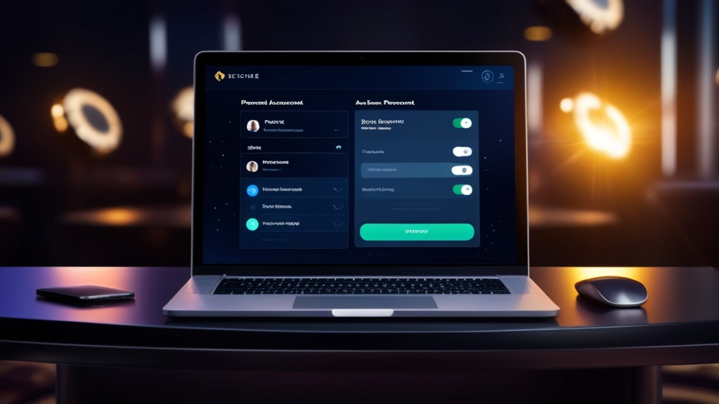 Persoonlijk accountdashboard met instellingen en beveiliging